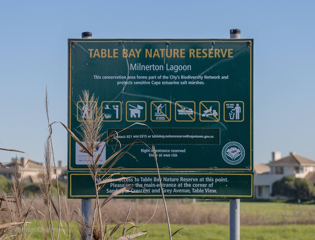 Entrance to the Table Bay Nature Reserve, Woodbridge Island Cape Town