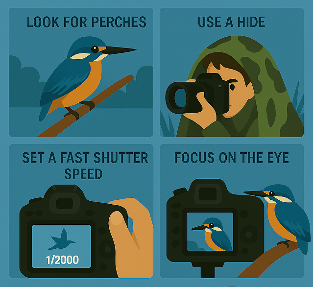 How to Photograph Kingfisher Birds